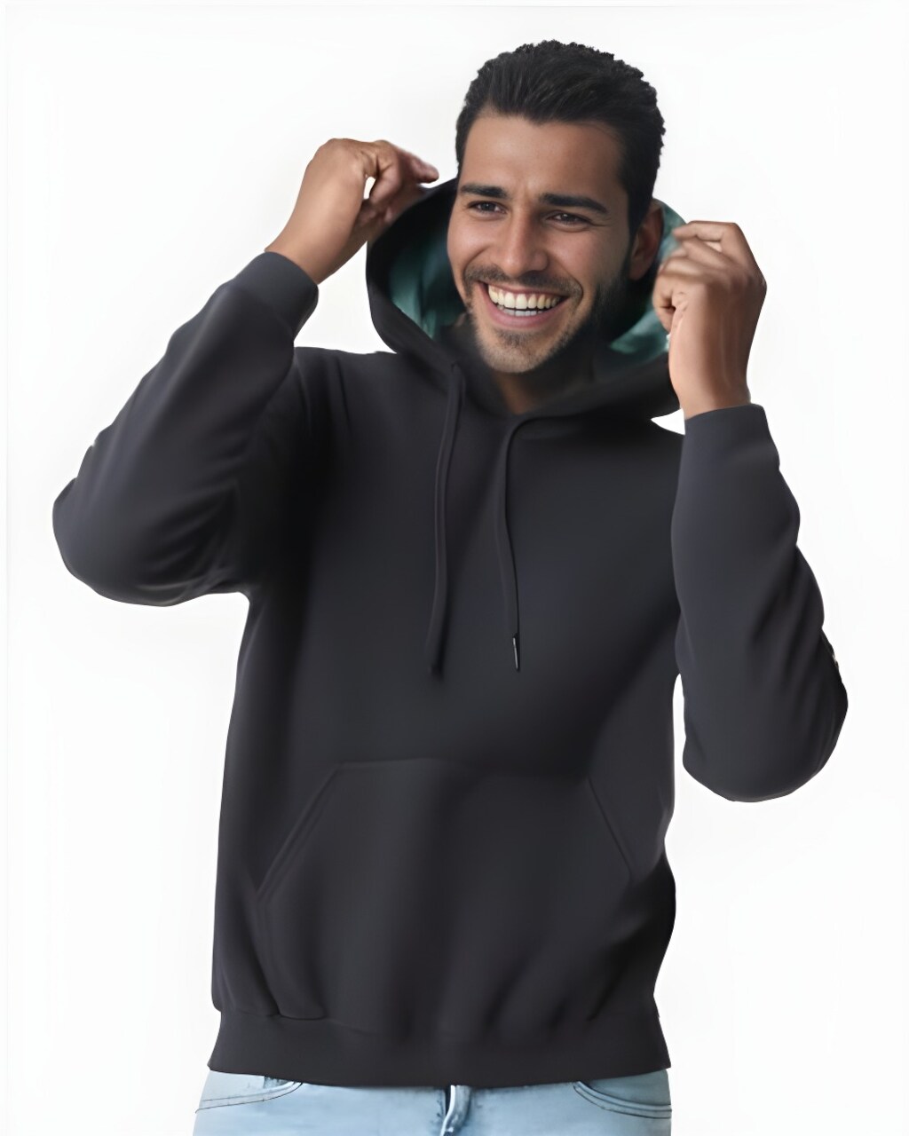 Gildan® Softstyle Midweight Hooded Long Sleeve Crewneck Sweatshirt